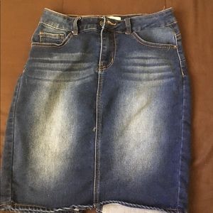 jeaned skirt